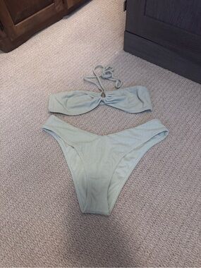 Abercrombie and Fitch - Sage Green Bandeau Bikini Set